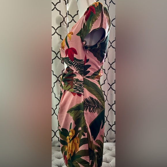 Gorgeous FARM Rio Mini Dress- Pink Cocoa Forest-        Sz. S- NWT - Picture 5 of 16